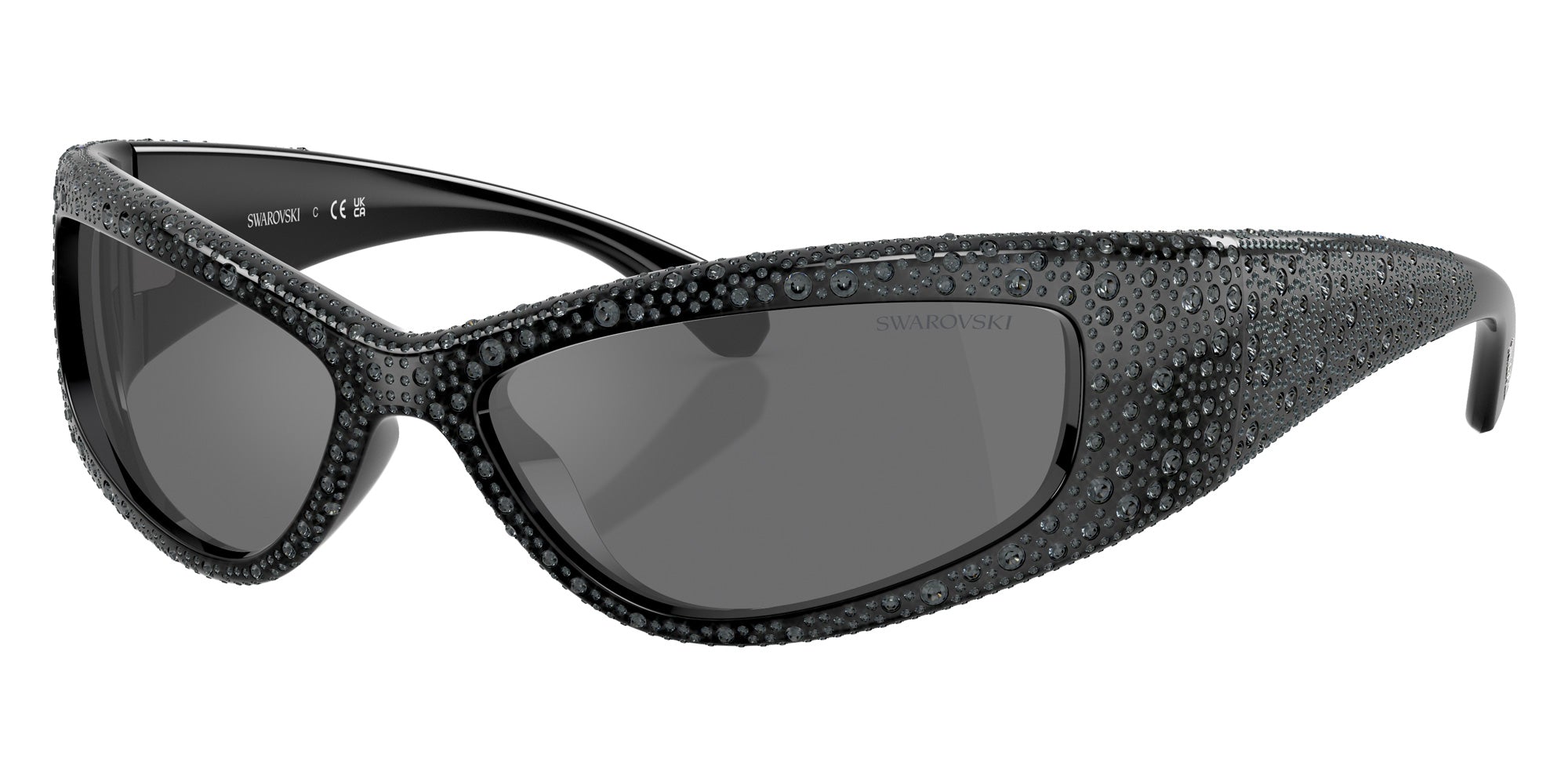 Swarovski SK6027 10326G 60 - Black / Gray Mirrored Black #id:sk602710326g_s:102105