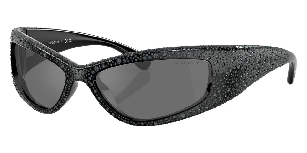 Swarovski SK6027 10326G 60 - Black / Gray Mirrored Black #id:sk602710326g_s:102105