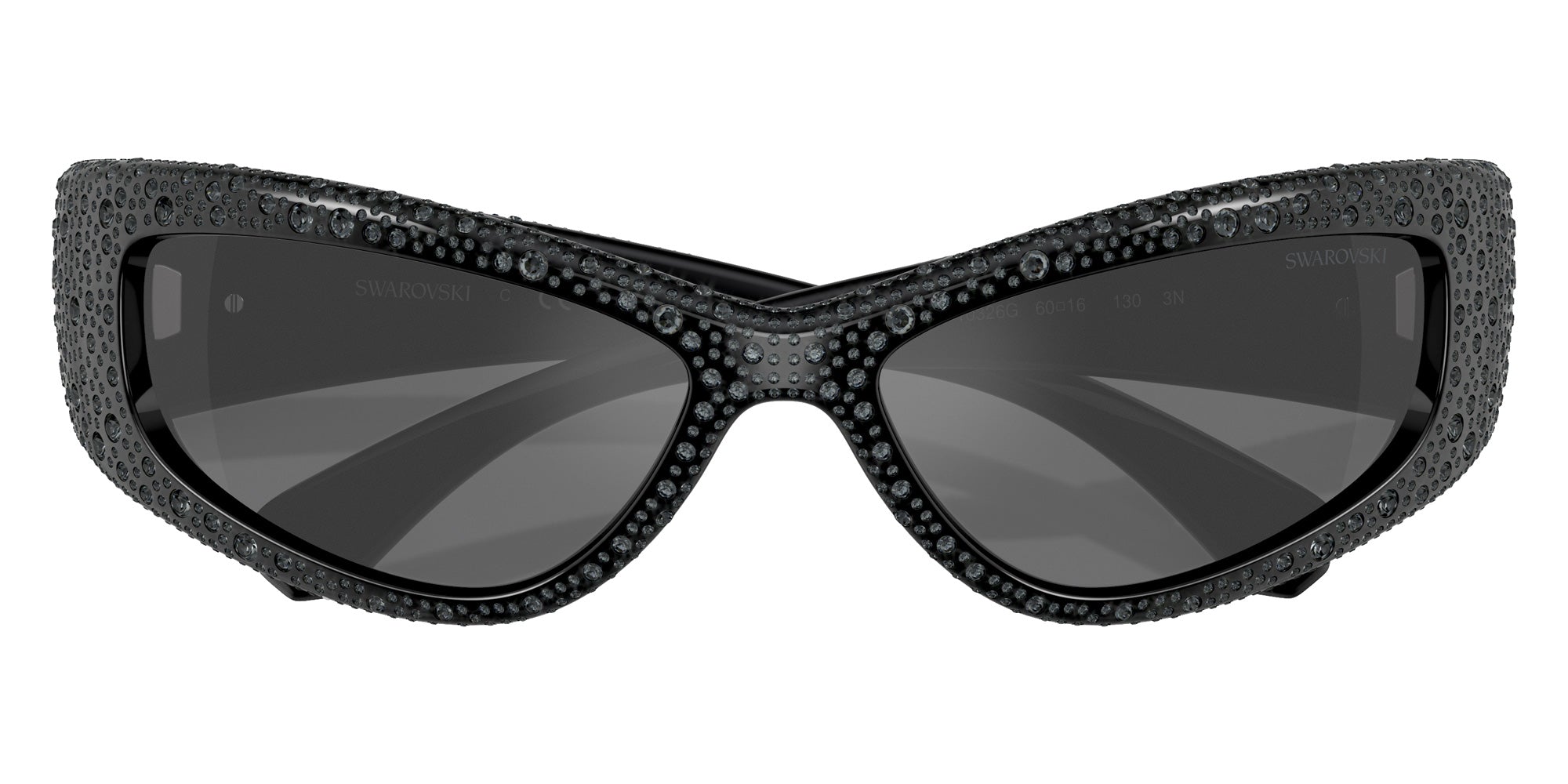 Swarovski SK6027 10326G 60 - Black / Gray Mirrored Black #id:sk602710326g_s:102120