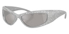 Swarovski SK6027 10596G 60 - Light Gray / Light Gray Mirrored Silver #id:sk602710596g_s:104105