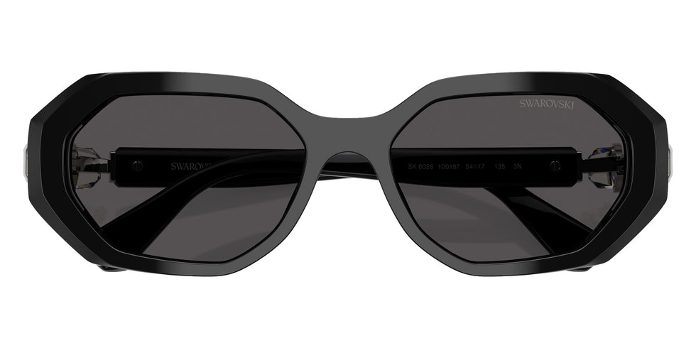 Swarovski SK6028 100187 54 - Black / Dark Gray #id:sk6028100187_s:100120