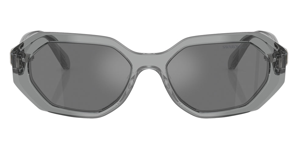 Swarovski SK6028 10626G 54 - Transparent Dark Gray / Gray Mirrored Black #id:sk602810626g_s:104100
