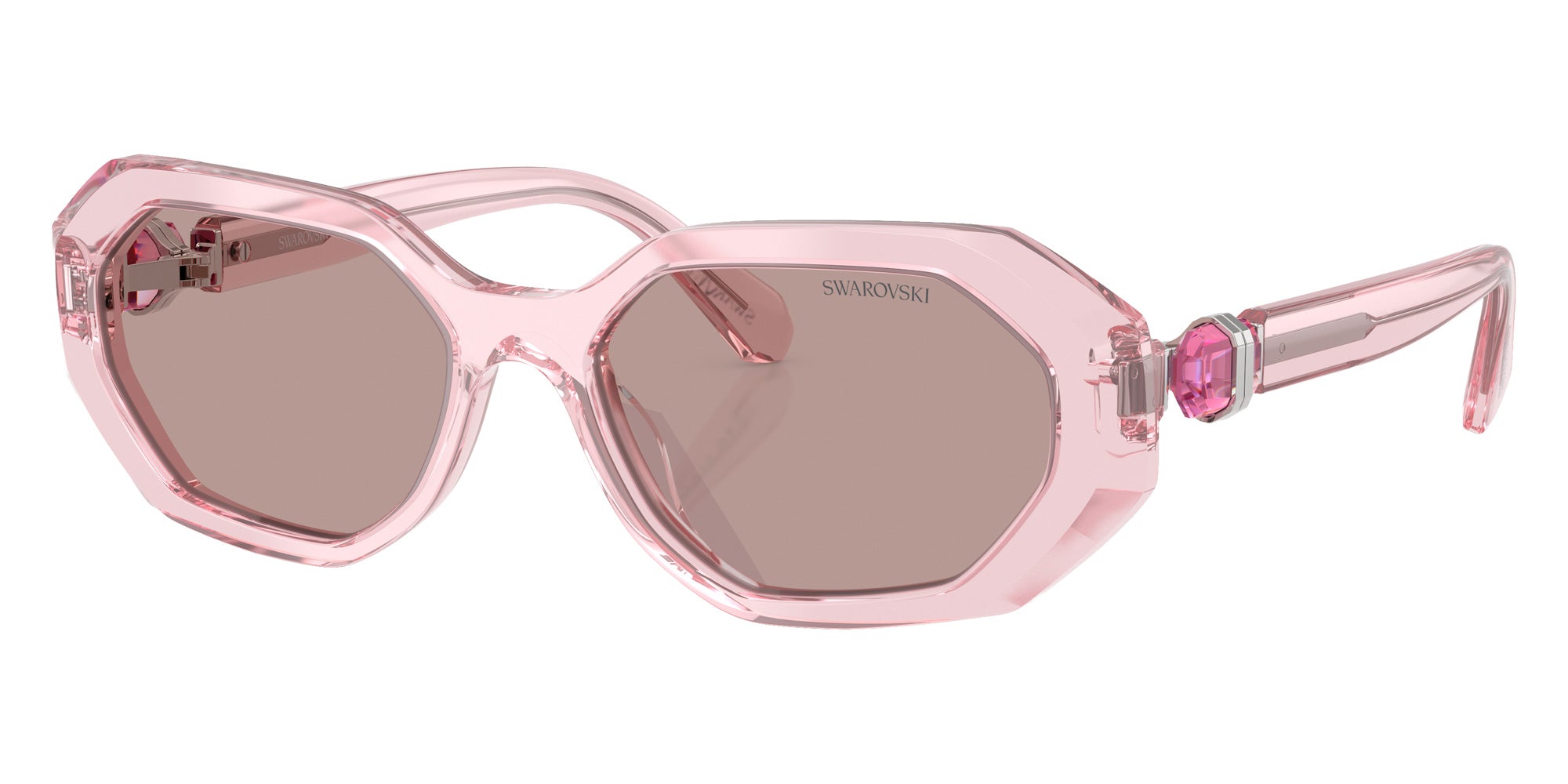 Swarovski SK6028 30017N 54 - Transparent Pink / Light Purple Brown #id:sk602830017n_s:108105