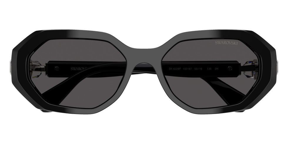 Swarovski SK6028F 100187 55 - Black / Dark Gray #id:sk6028f100187_s:100120