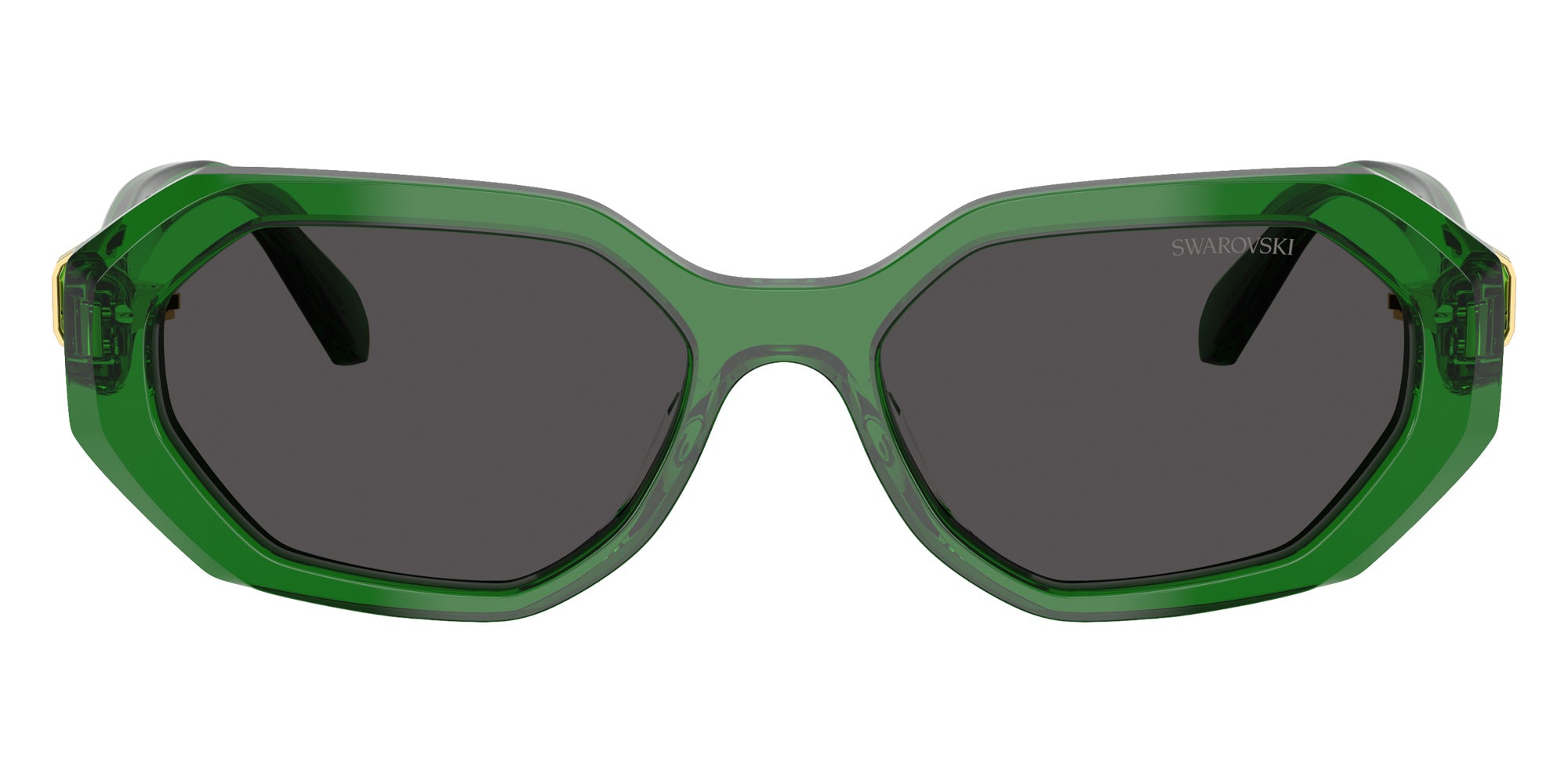 Swarovski SK6028F 106487 55 - Transparent Green / Dark Gray #id:sk6028f106487_s:104100