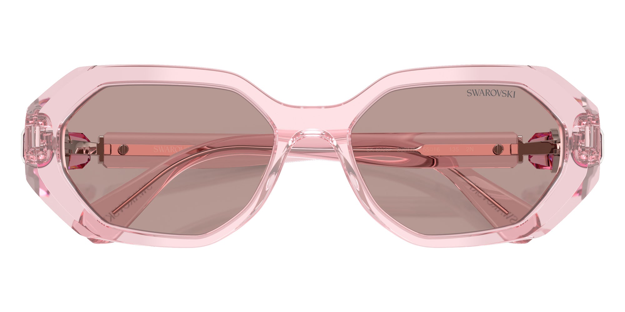 Swarovski SK6028F 30017N 55 - Transparent Pink / Light Purple Brown #id:sk6028f30017n_s:106120