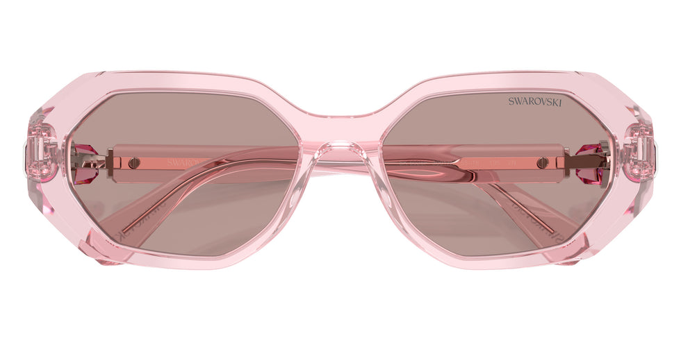 Swarovski SK6028F 30017N 55 - Transparent Pink / Light Purple Brown #id:sk6028f30017n_s:106120
