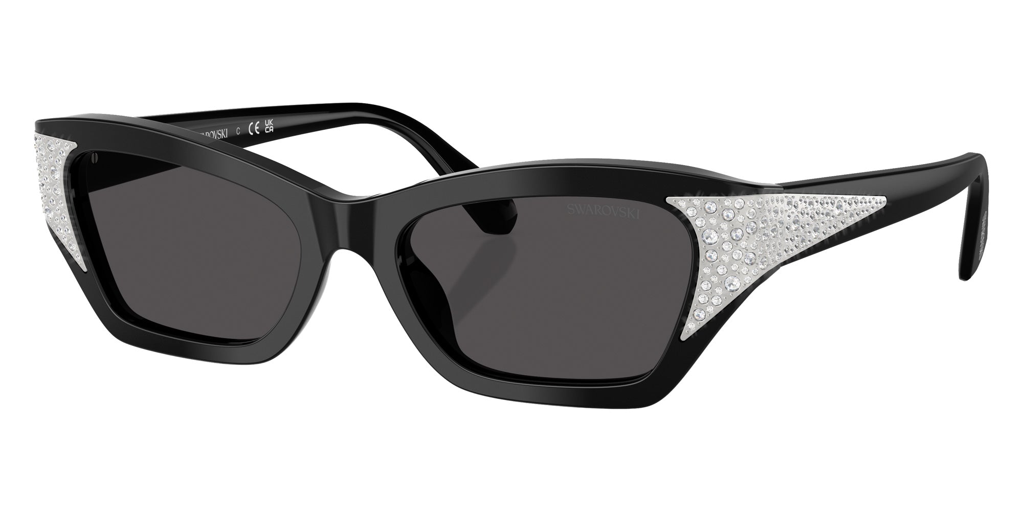 Swarovski SK6029 100187 50 - Black / Dark Gray #id:sk6029100187_s:100105
