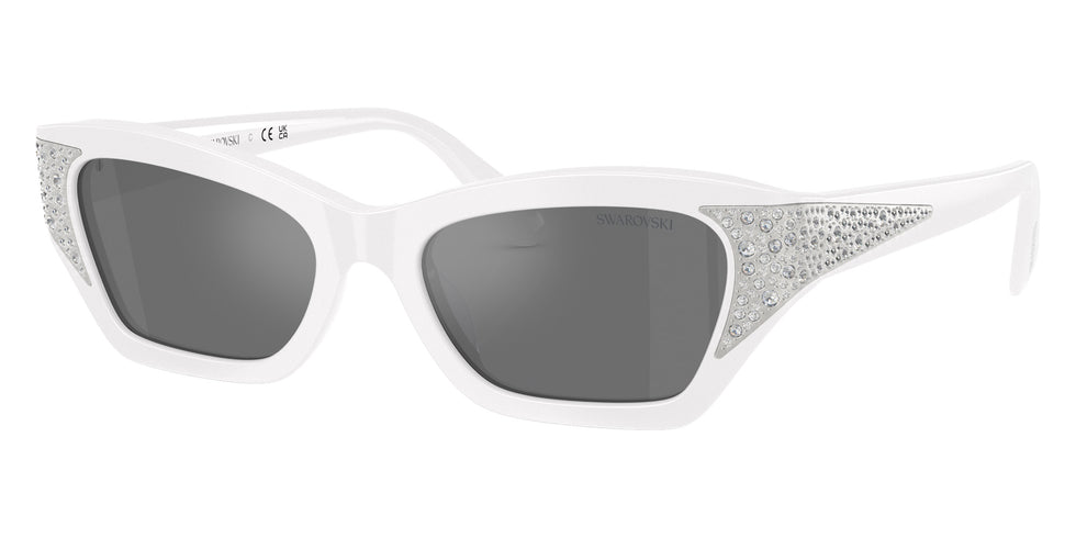 Swarovski SK6029 10506G 50 - Solid White / Gray Mirrored Black #id:sk602910506g_s:112105