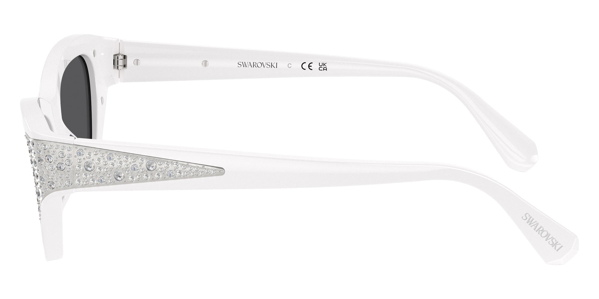 Swarovski SK6029 10506G 50 - Solid White / Gray Mirrored Black #id:sk602910506g_s:112110