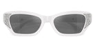 Swarovski SK6029 10506G 50 - Solid White / Gray Mirrored Black #id:sk602910506g_s:112120