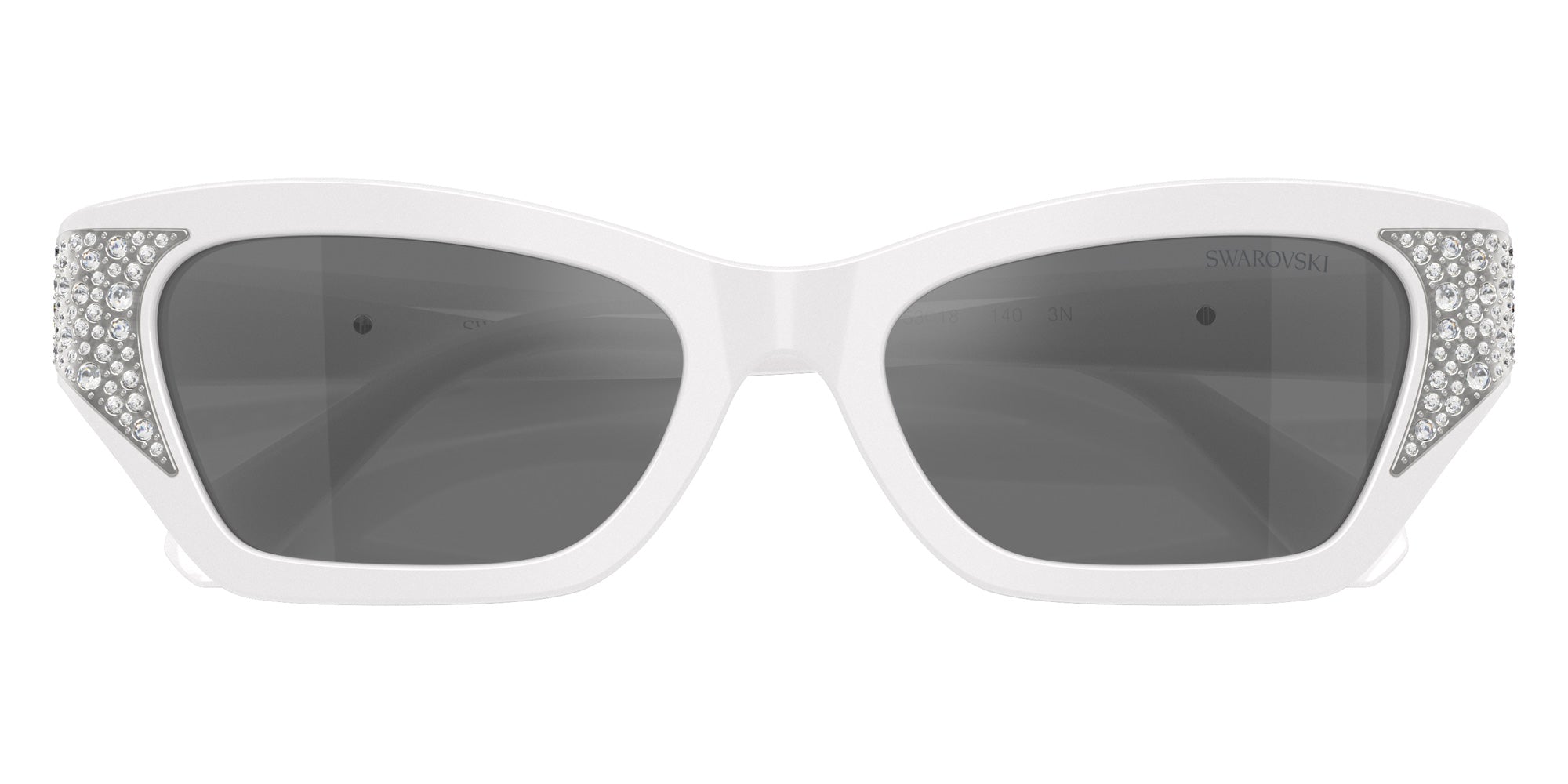 Swarovski SK6029 10506G 50 - Solid White / Gray Mirrored Black #id:sk602910506g_s:112120