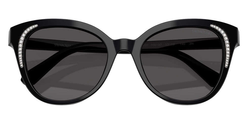 Swarovski SK6031 100187 53 - Black / Dark Gray #id:sk6031100187_s:100120
