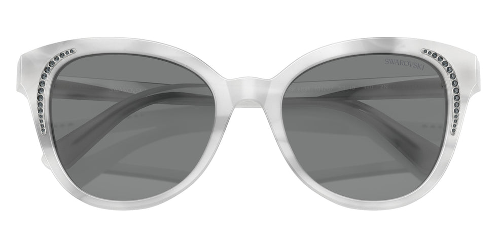 Swarovski SK6031 104287 53 - Striped White / Dark Gray #id:sk6031104287_s:108120