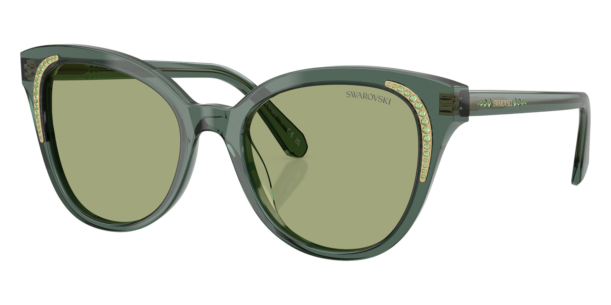 Swarovski SK6031 104382 53 - Transparent Green / Dark Green #id:sk6031104382_s:110105