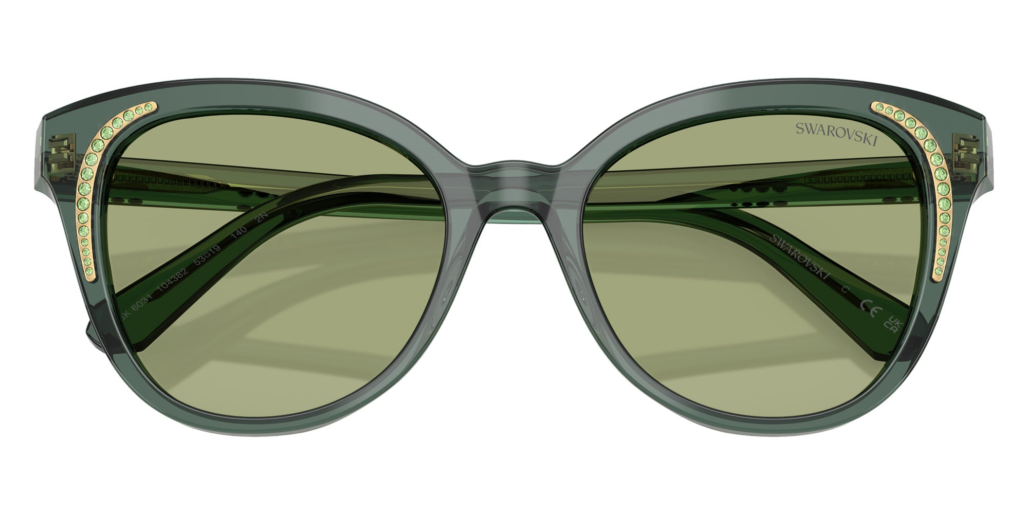 Swarovski SK6031 104382 53 - Transparent Green / Dark Green #id:sk6031104382_s:110120