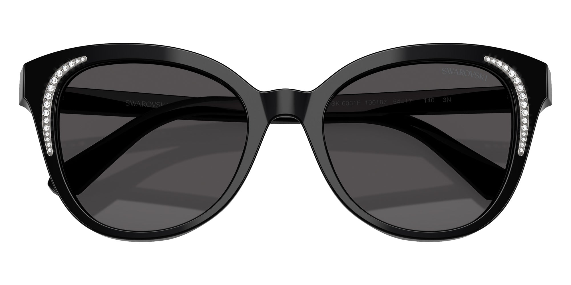 Swarovski SK6031F 100187 54 - Black / Dark Gray #id:sk6031f100187_s:100120