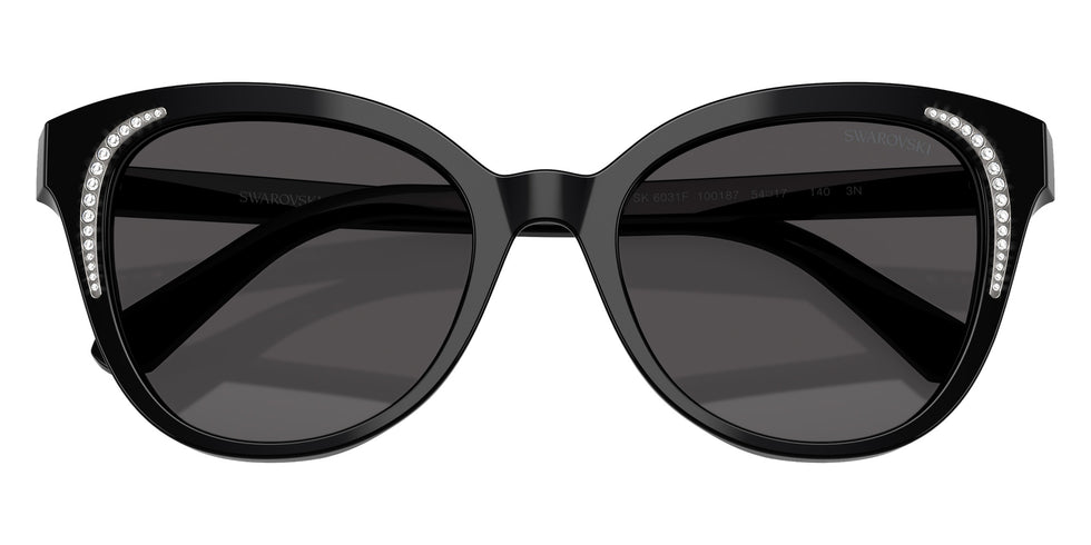 Swarovski SK6031F 100187 54 - Black / Dark Gray #id:sk6031f100187_s:100120
