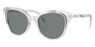Swarovski SK6031F 104287 54 - Striped White / Dark Gray #id:sk6031f104287_s:106105