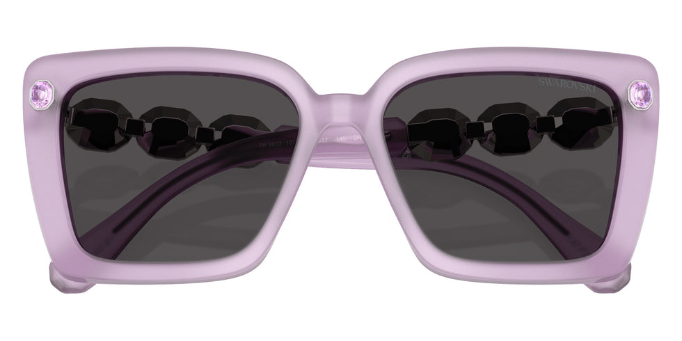 Swarovski SK6032 107587 55 - Milky Lilac / Dark Gray #id:sk6032107587_s:110120