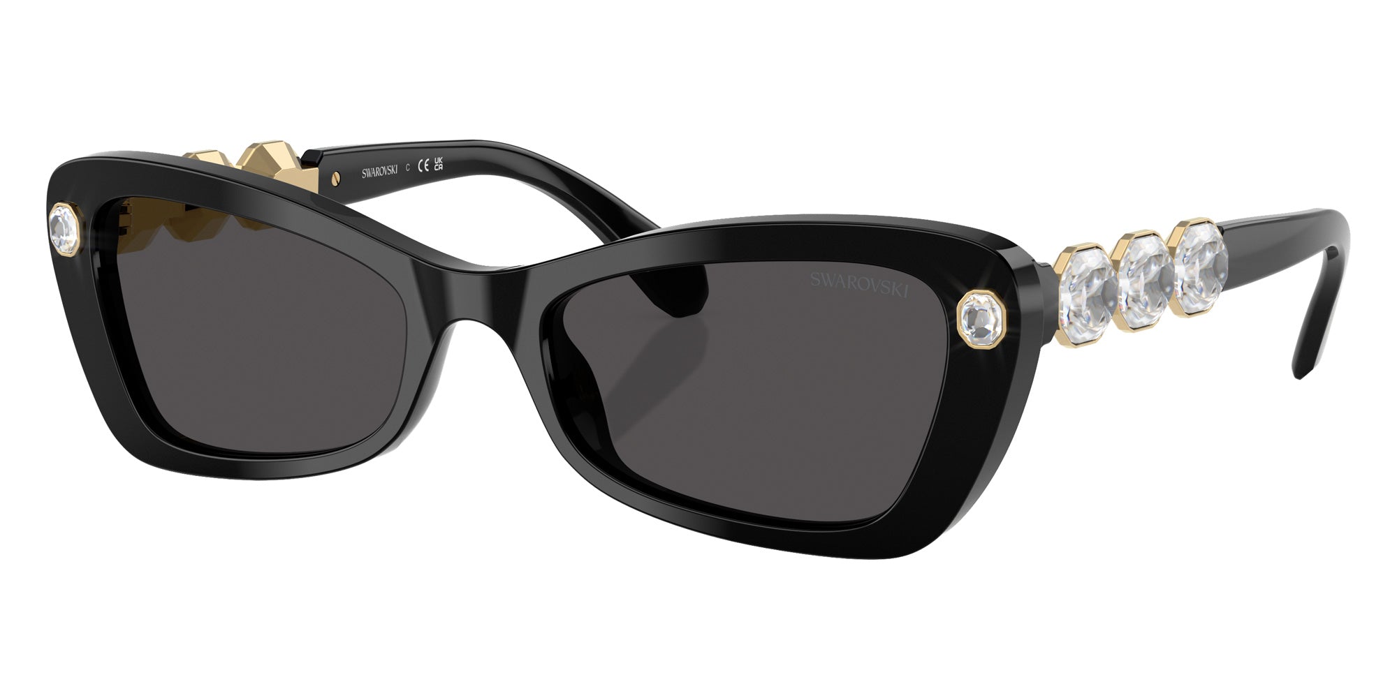 Swarovski SK6033 100187 54 - Black / Dark Gray #id:sk6033100187_s:100105