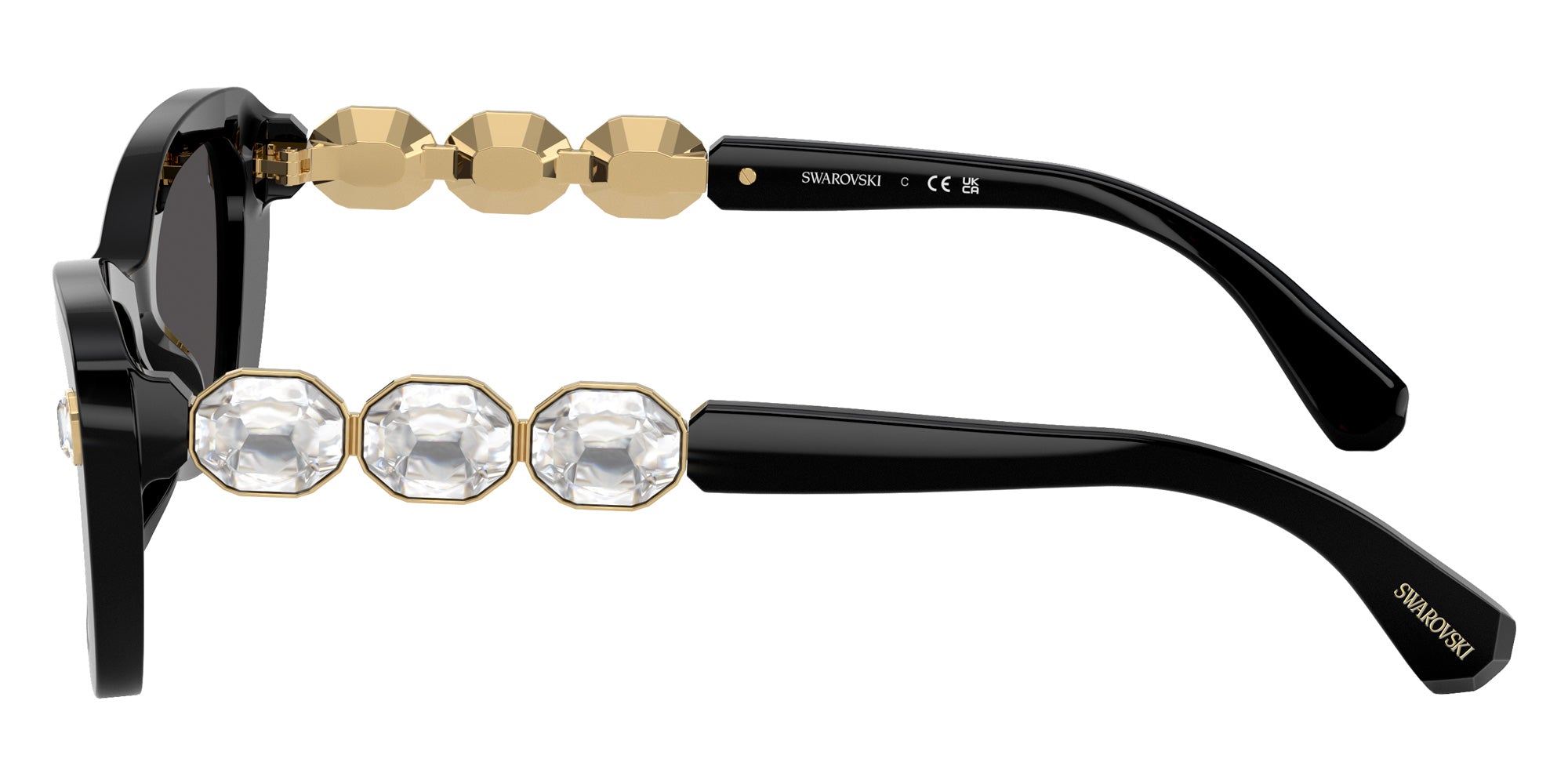 Swarovski SK6033 100187 54 - Black / Dark Gray #id:sk6033100187_s:100110