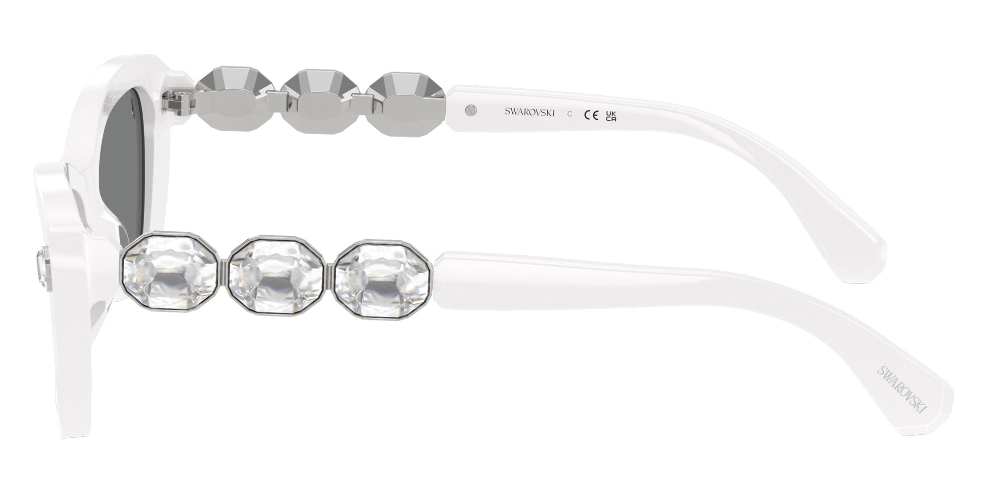 Swarovski SK6033 105087 54 - White / Dark Gray #id:sk6033105087_s:106110