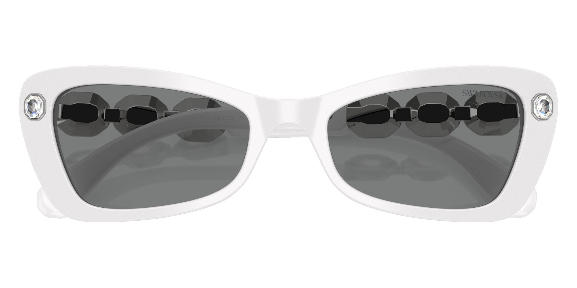 Swarovski SK6033 105087 54 - White / Dark Gray #id:sk6033105087_s:106120