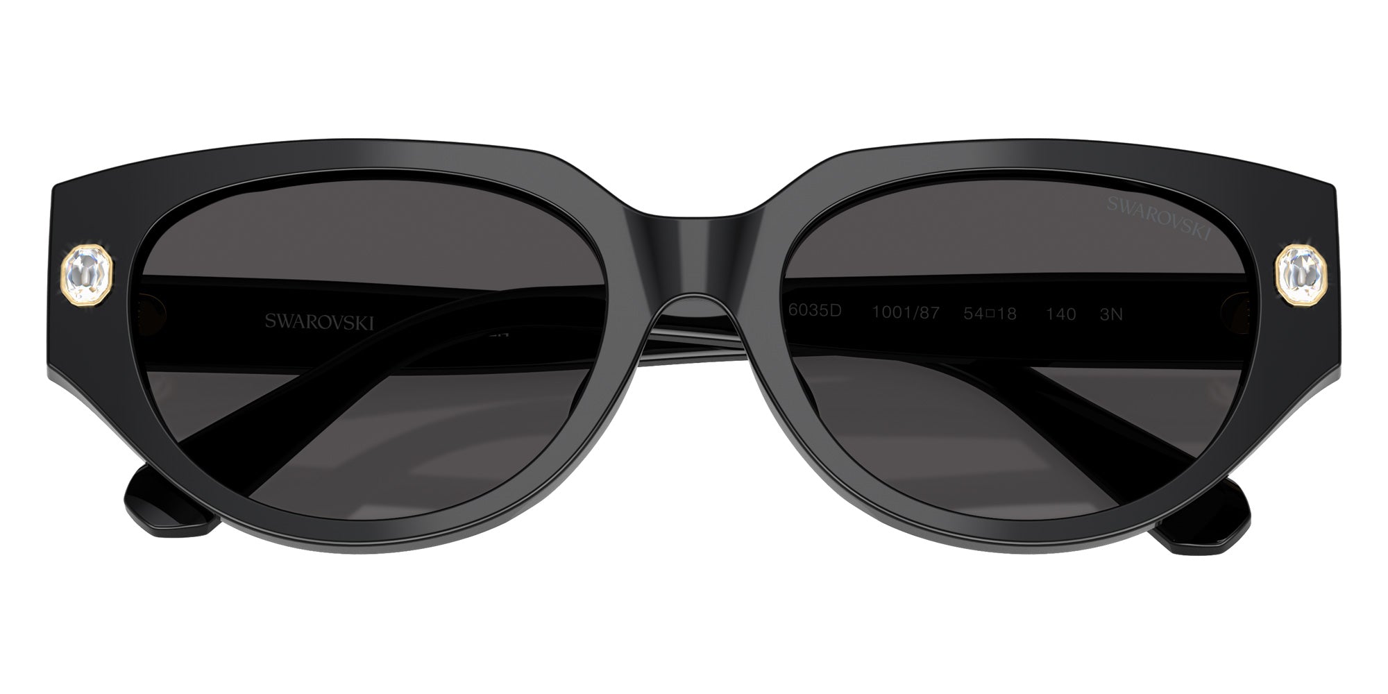 Swarovski SK6035D 100187 54 - Black / Dark Gray #id:sk6035d100187_s:100120
