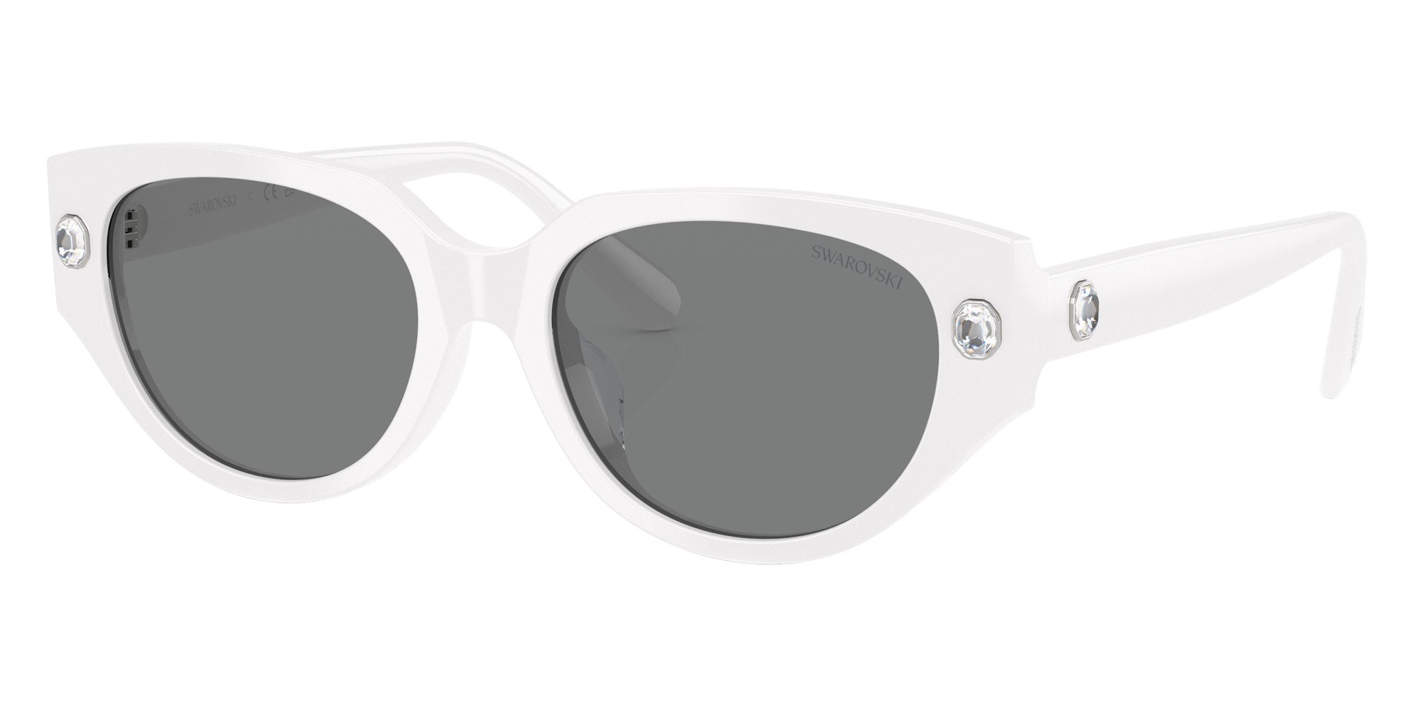 Swarovski SK6035D 105087 54 - White / Dark Gray #id:sk6035d105087_s:102105