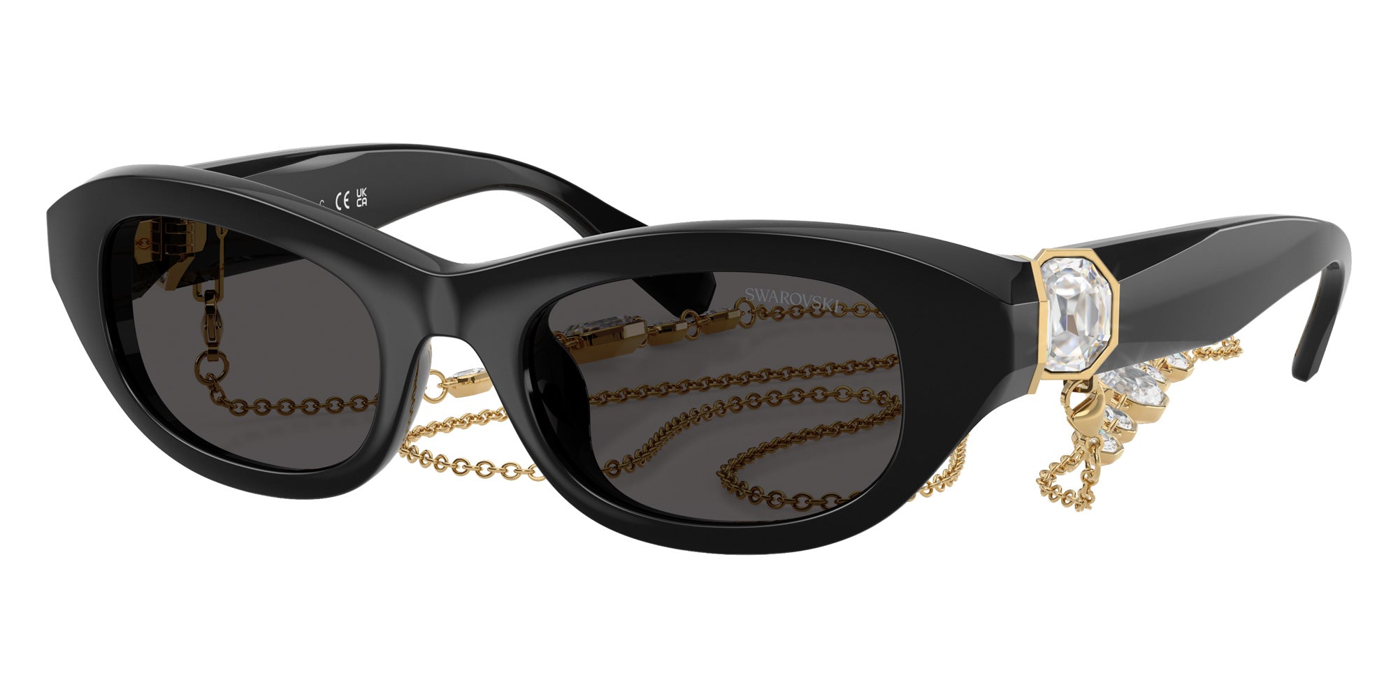 Swarovski SK6036U 107687 50 - Black / Dark Gray #id:sk6036u107687_s:108105