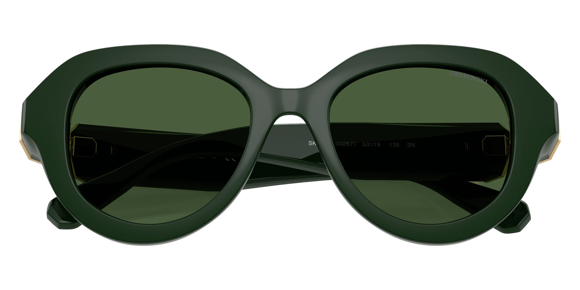 Swarovski SK6037 102671 50 - Solid Green / Dark Green #id:sk6037102671_s:104120