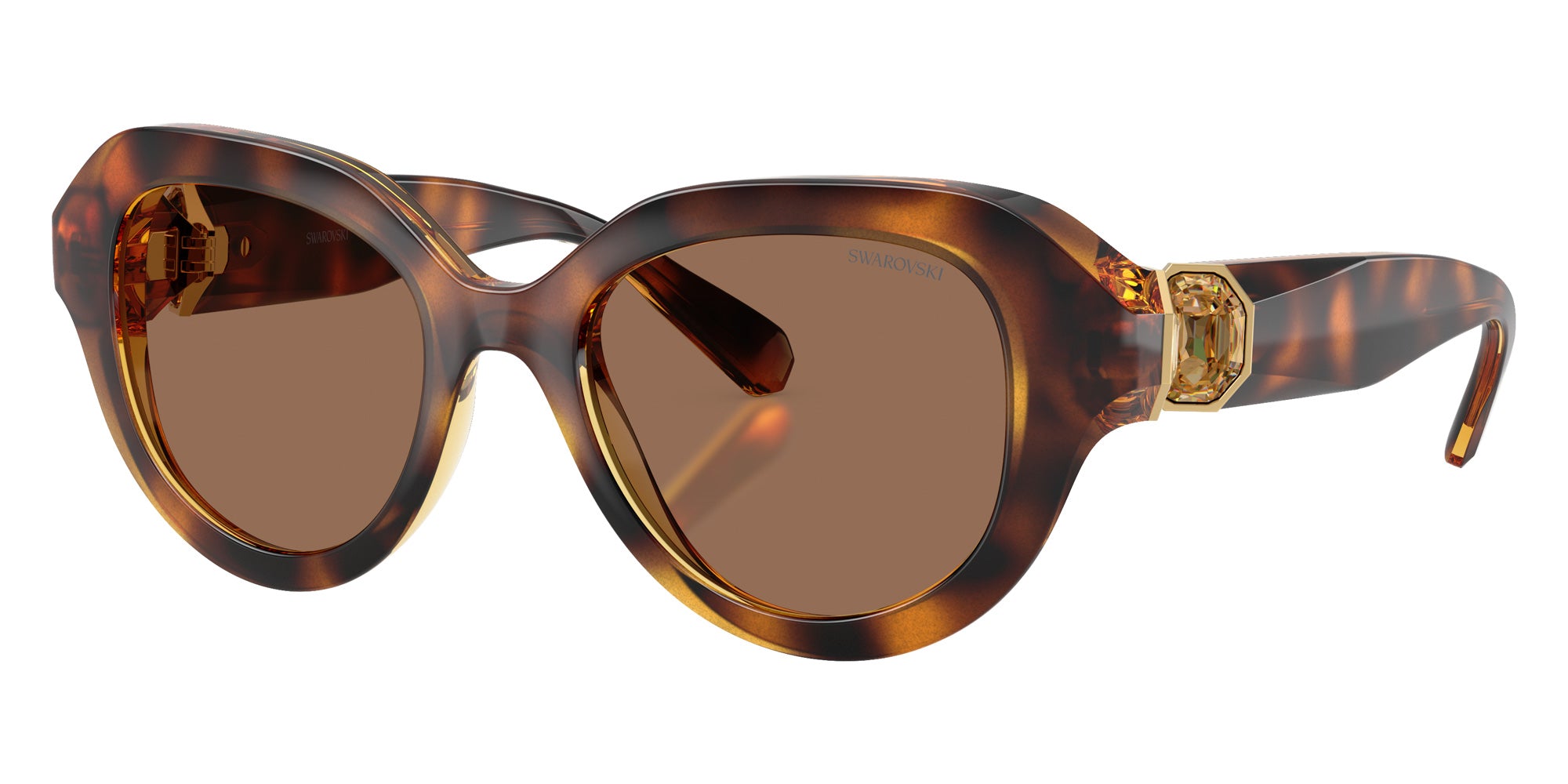 Swarovski SK6037F 100273 52 - Havana / Dark Brown #id:sk6037f100273_s:102105