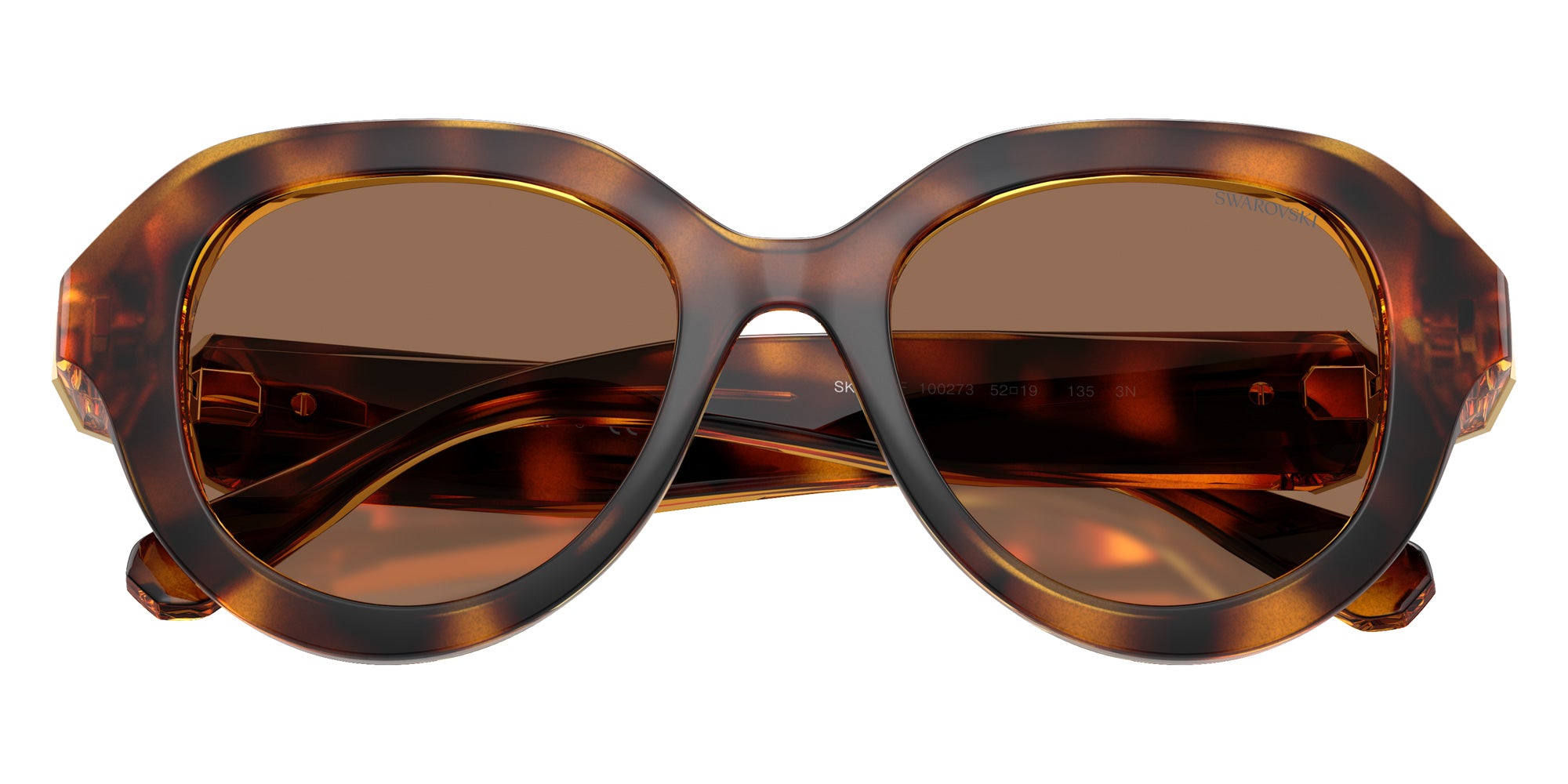 Swarovski SK6037F 100273 52 - Havana / Dark Brown #id:sk6037f100273_s:102120