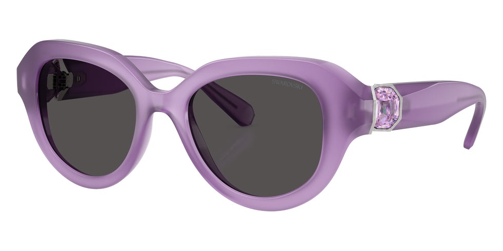 Swarovski SK6037F 107587 52 - Milky Lilac / Dark Gray #id:sk6037f107587_s:106105