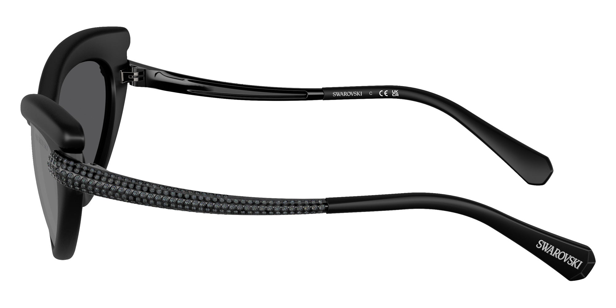 Swarovski SK6038 10396G 56 - Matte Black / Gray Mirrored Black #id:sk603810396g_s:104110
