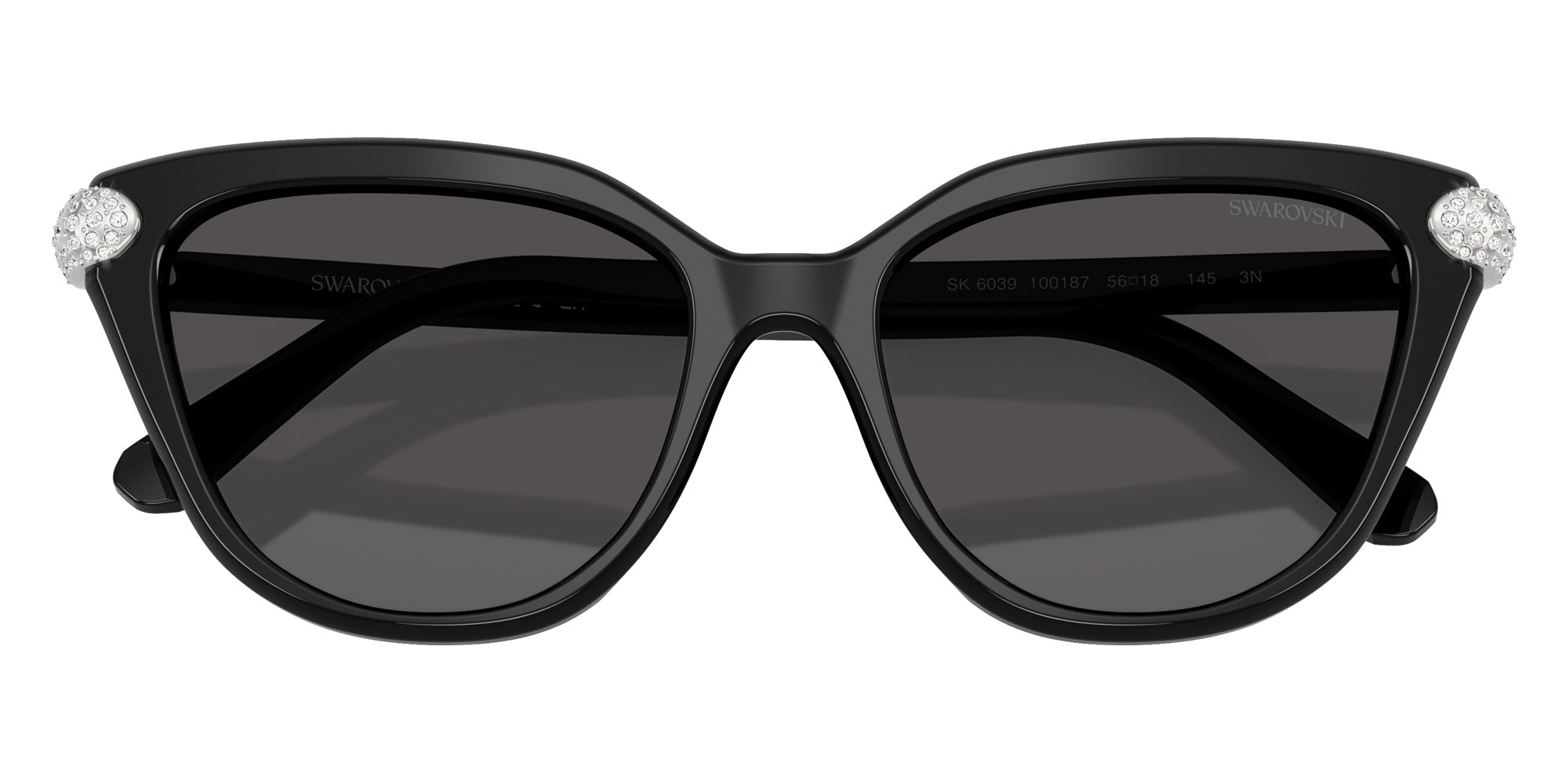 Swarovski SK6039 100187 56 - Black / Dark Gray #id:sk6039100187_s:100120