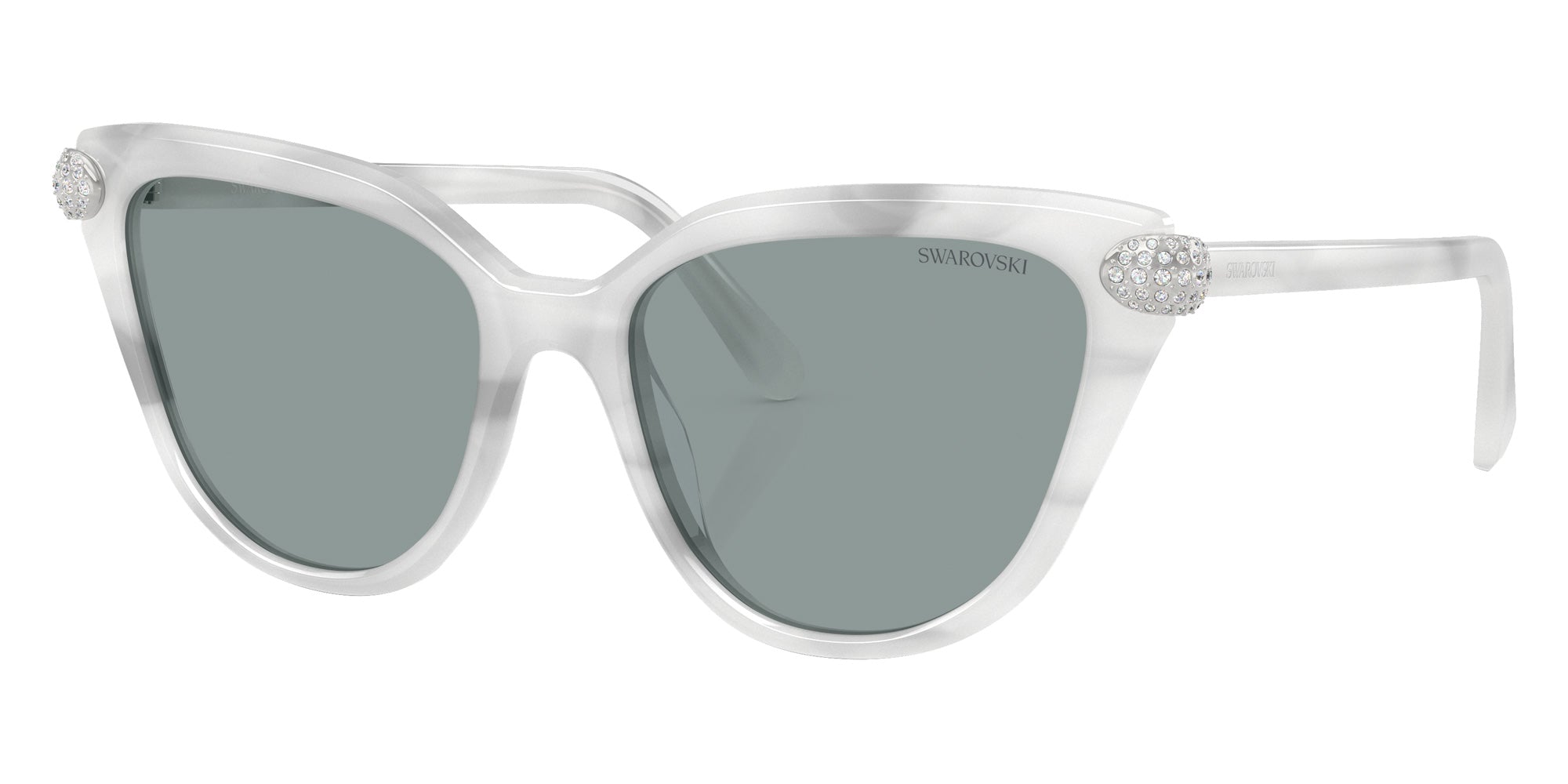 Swarovski SK6039 1042/1 56 - White Havana / Dark Gray #id:sk603910421_s:106105