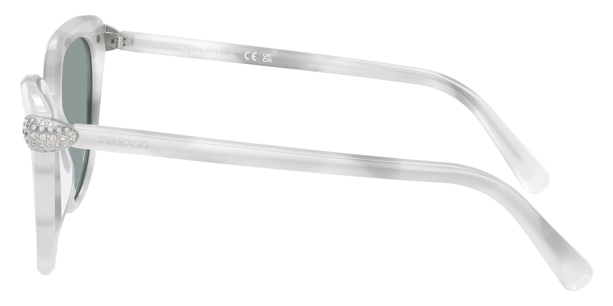 Swarovski SK6039 1042/1 56 - White Havana / Dark Gray #id:sk603910421_s:106110