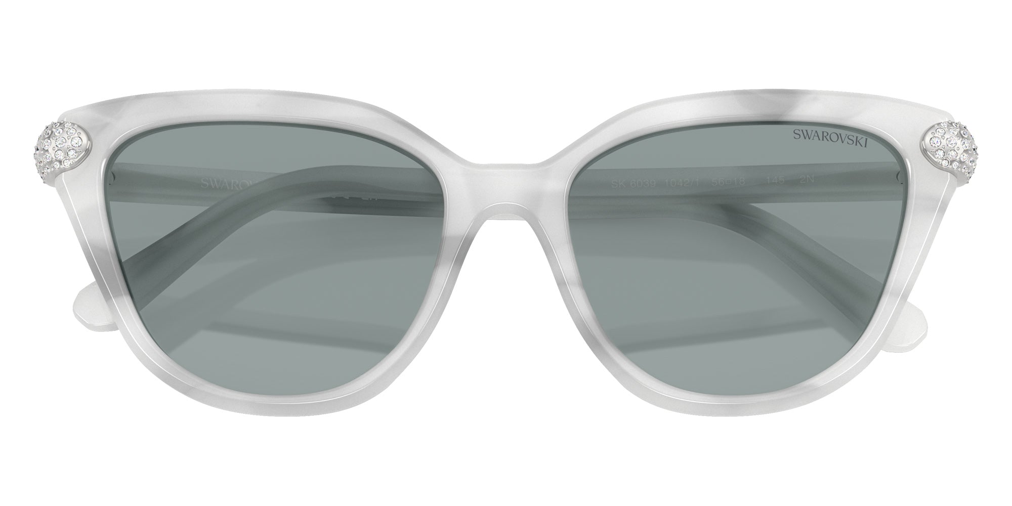 Swarovski SK6039 1042/1 56 - White Havana / Dark Gray #id:sk603910421_s:106120