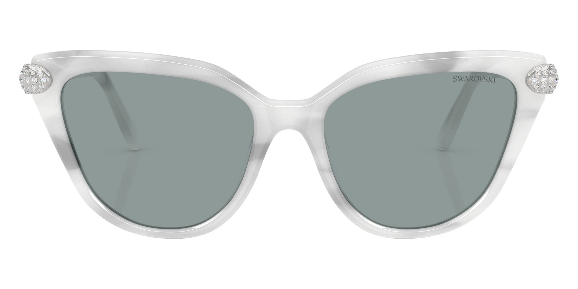 Swarovski SK6039F 1042/1 56 - White Havana / Dark Gray #id:sk6039f10421_s:104100