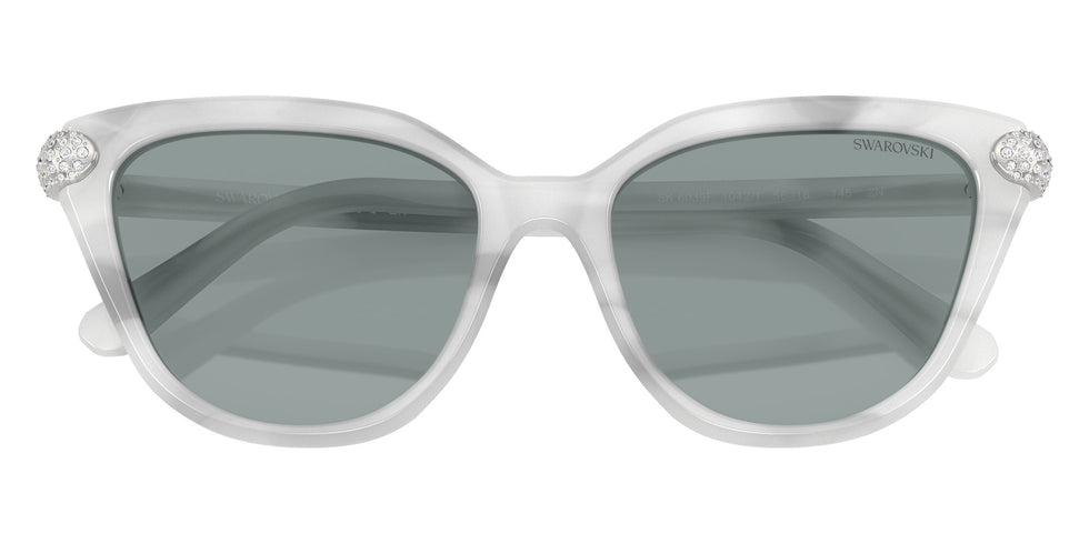 Swarovski SK6039F 1042/1 56 - White Havana / Dark Gray #id:sk6039f10421_s:104120