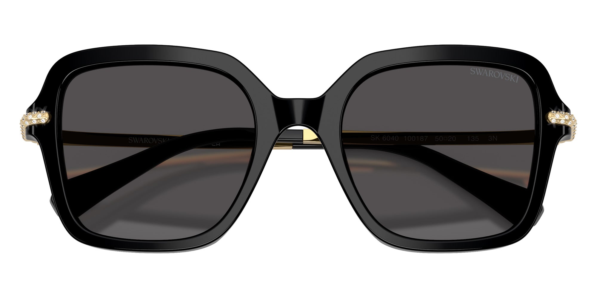 Swarovski SK6040 100187 50 - Black / Dark Gray #id:sk6040100187_s:100120