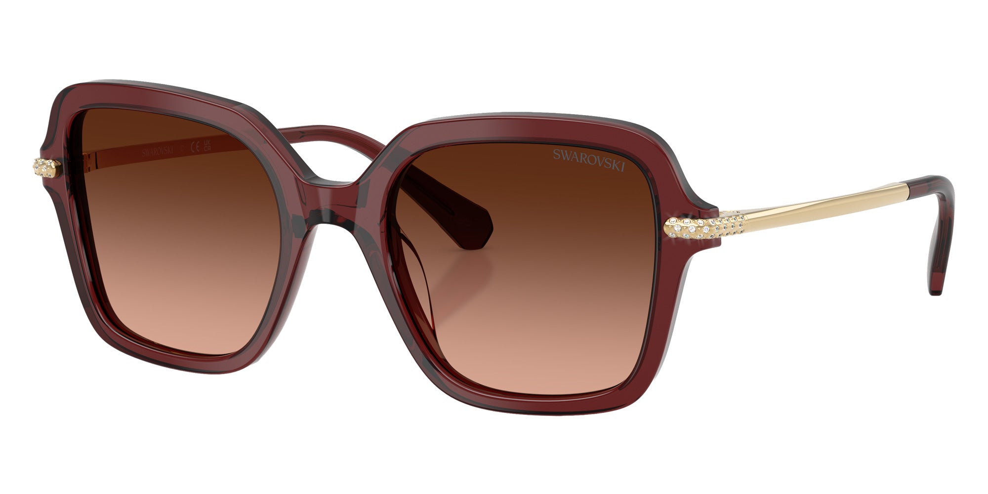 Swarovski SK6040 10735M 50 - Transparent Burgundy / Pink Gradient Gray #id:sk604010735m_s:108105