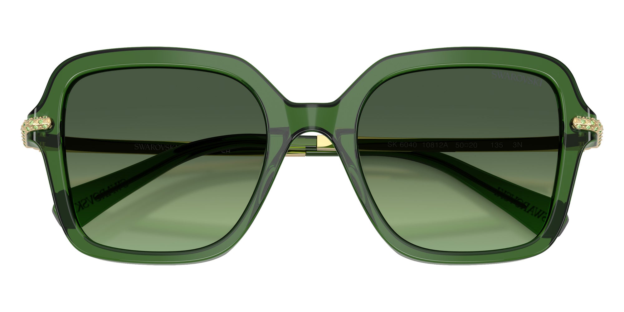 Swarovski SK6040 10812A 50 - Transparent Dark Green / Green Gradient #id:sk604010812a_s:110120