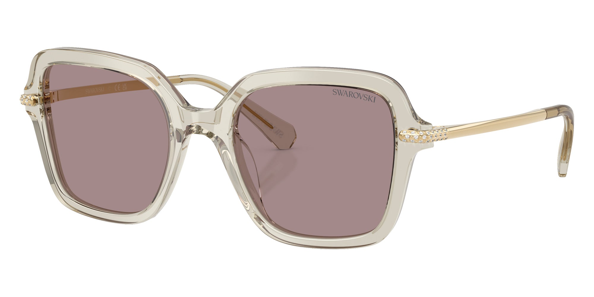 Swarovski SK6040 3003LA 50 - Transparent Beige / Violet #id:sk60403003la_s:112105