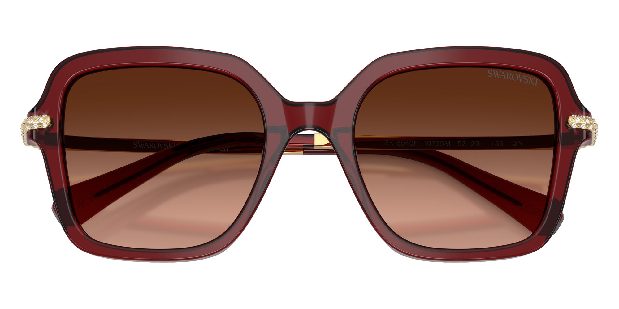 Swarovski SK6040F 10735M 52 - Transparent Burgundy / Pink Gradient Gray #id:sk6040f10735m_s:106120