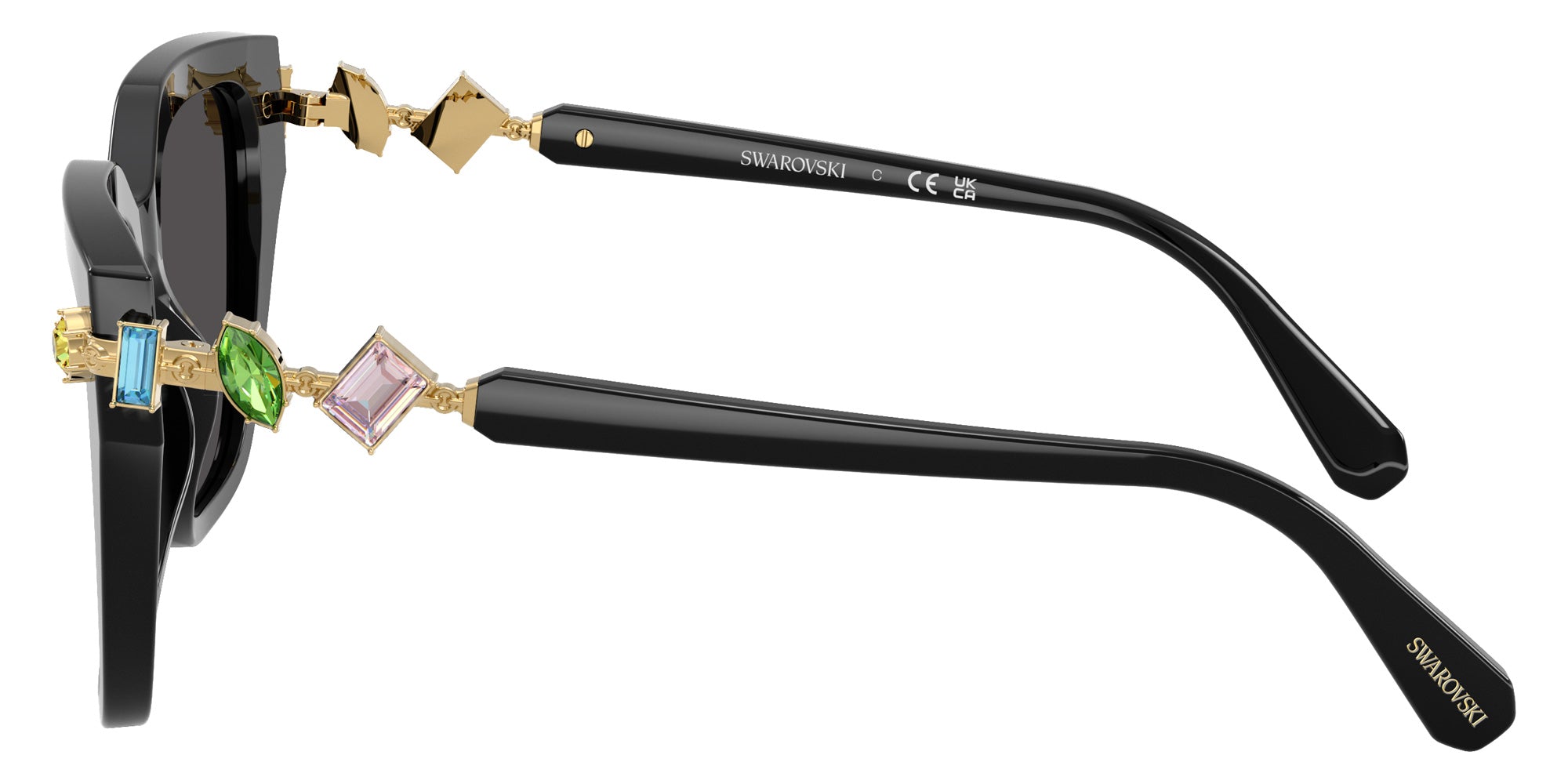 Swarovski SK6041 100187 53 - Black / Dark Gray #id:sk6041100187_s:100110