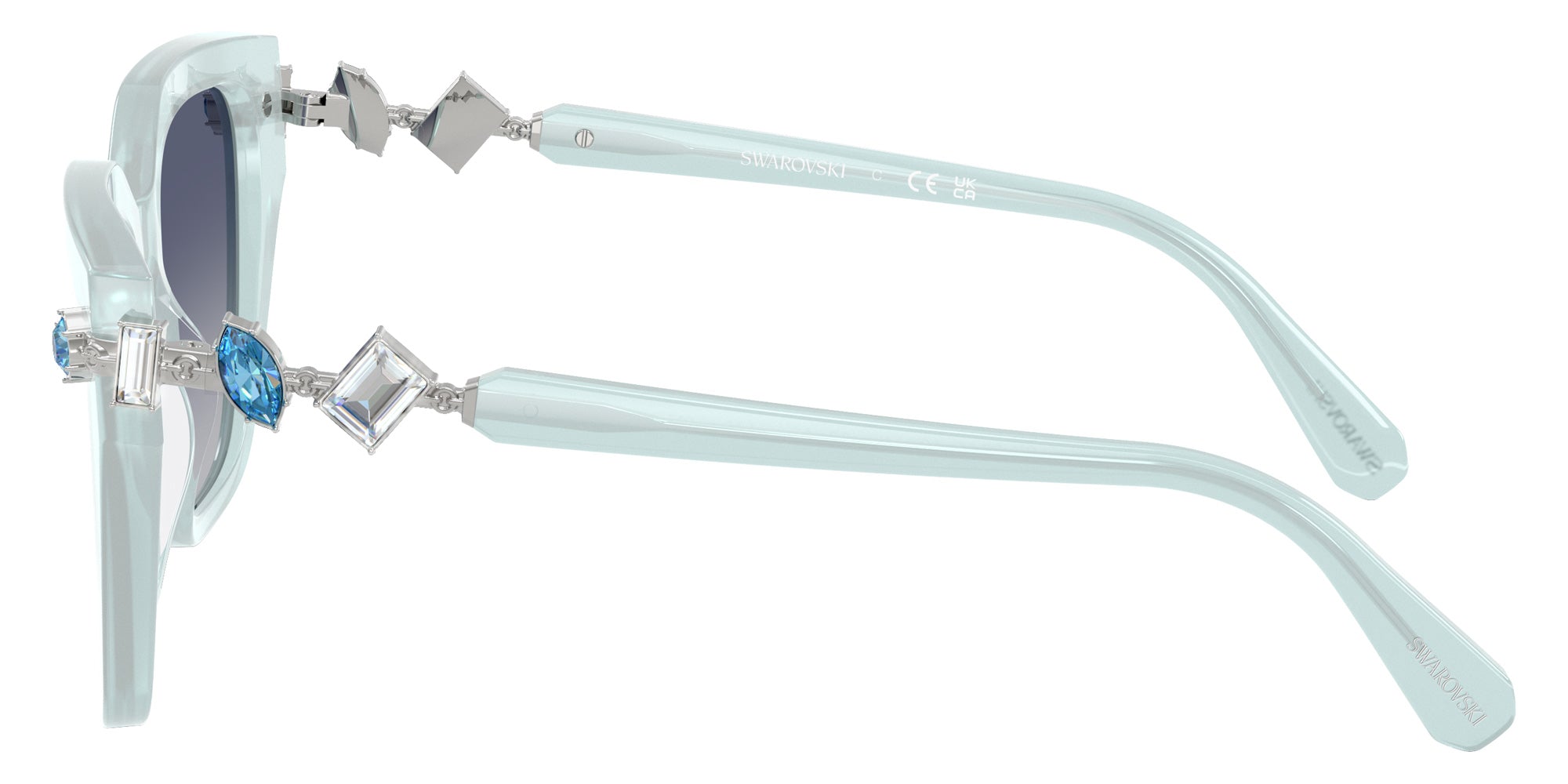 Swarovski SK6041 10244L 53 - Transparent Light Blue / Gradient Blue #id:sk604110244l_s:106110