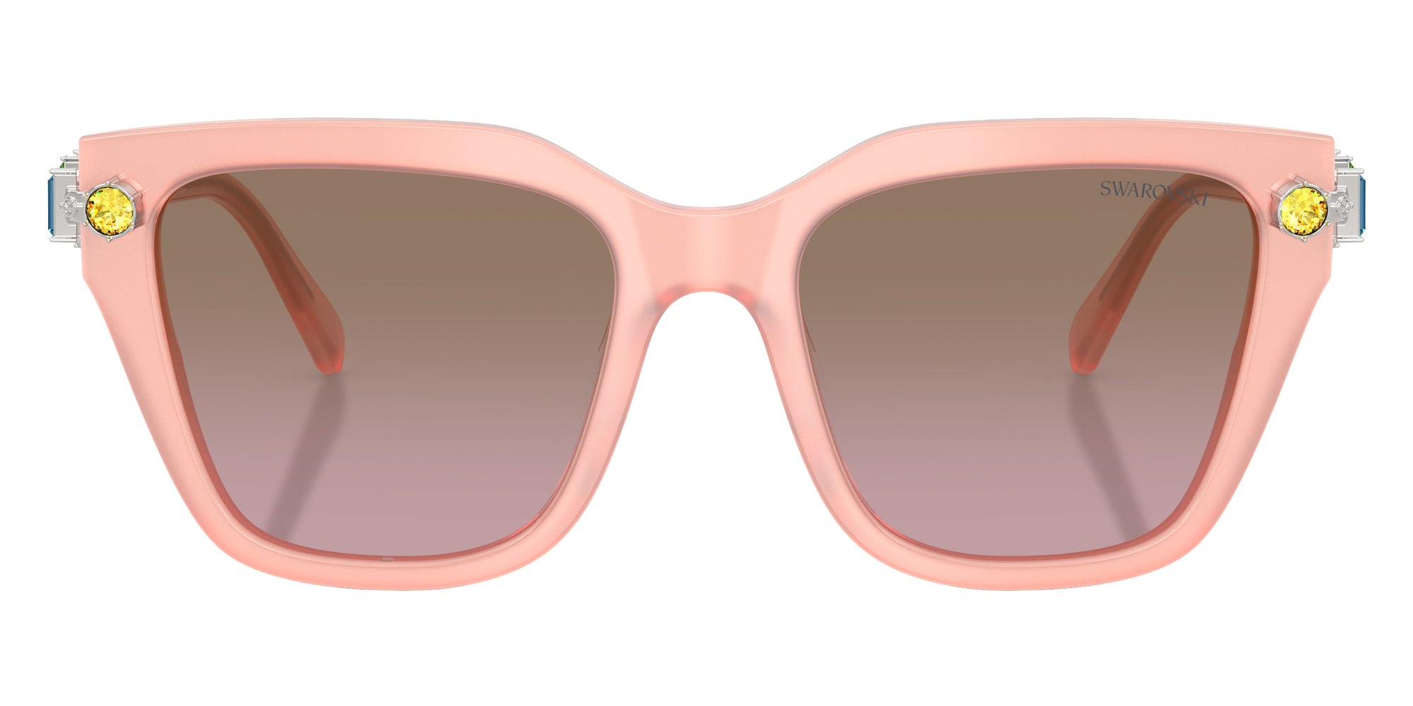Swarovski SK6041 104114 53 - Milky Pink / Gradient Brown Gradient Pink Mirrored #id:sk6041104114_s:110100